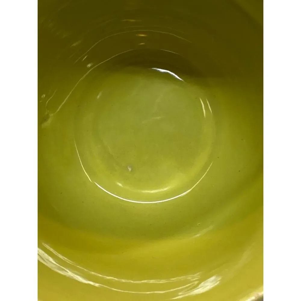 Bauer Yellow Greenish 1 Quart Pitcher Batter Bowl Tracy Irwin Style